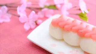 桜餡の団子