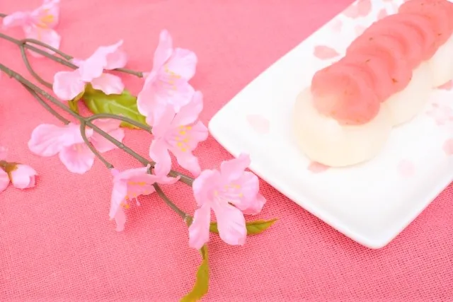 桜餡の団子