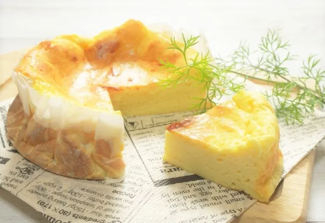 カッテージチーズのチーズケーキ