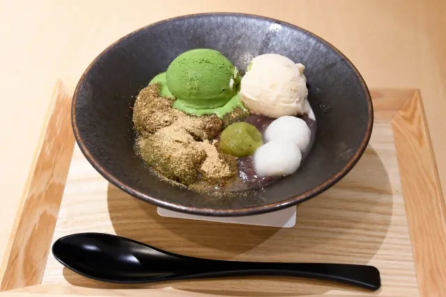 白玉抹茶アイス