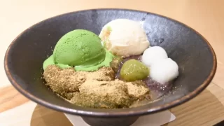 白玉抹茶アイス