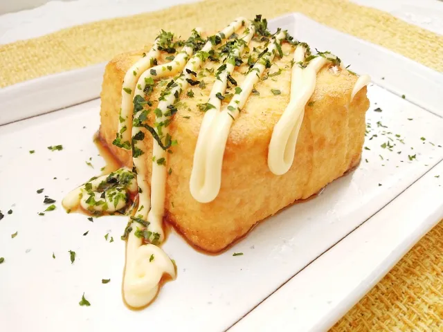 燻製マヨネーズの厚揚げ