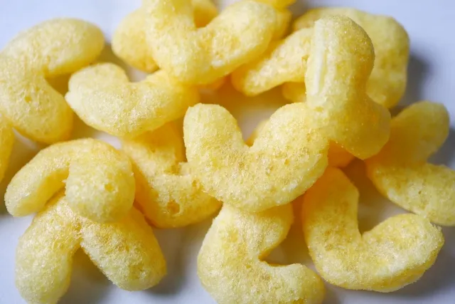 ハート型のスナック菓子