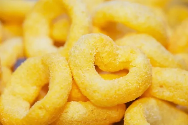 ハート型のスナック菓子