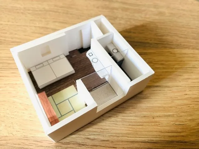 スチレンボードの建築模型