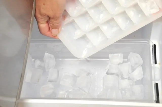 冷蔵庫の製氷機で作った氷