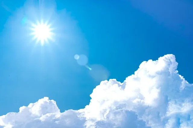太陽と青空